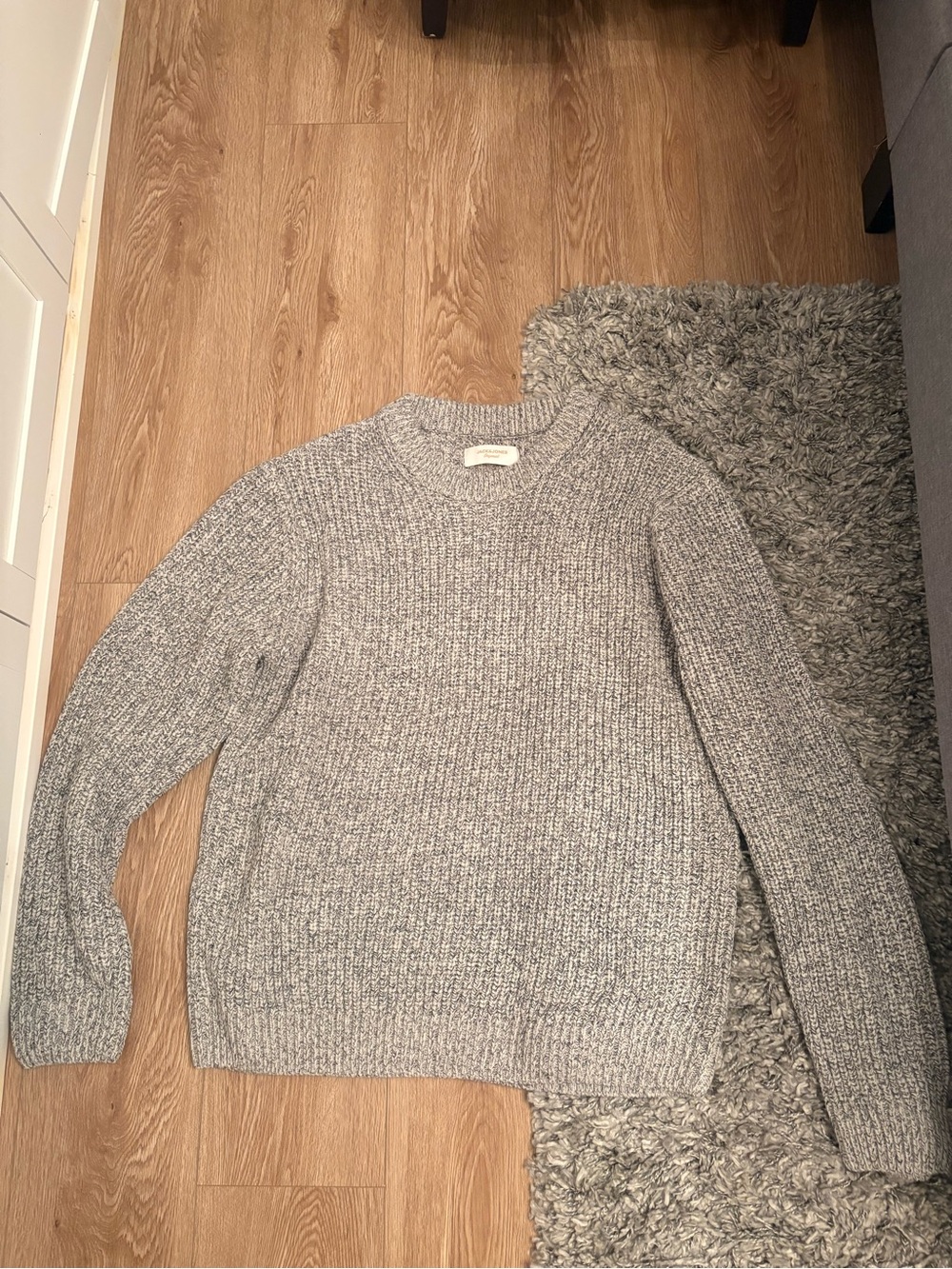 Jack and Jones Men's Grey Marl Crewneck Sweater